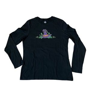 NWOT Unbranded Halloween Witch hat long sleeve tshirt If the Hat Fits size 12-14